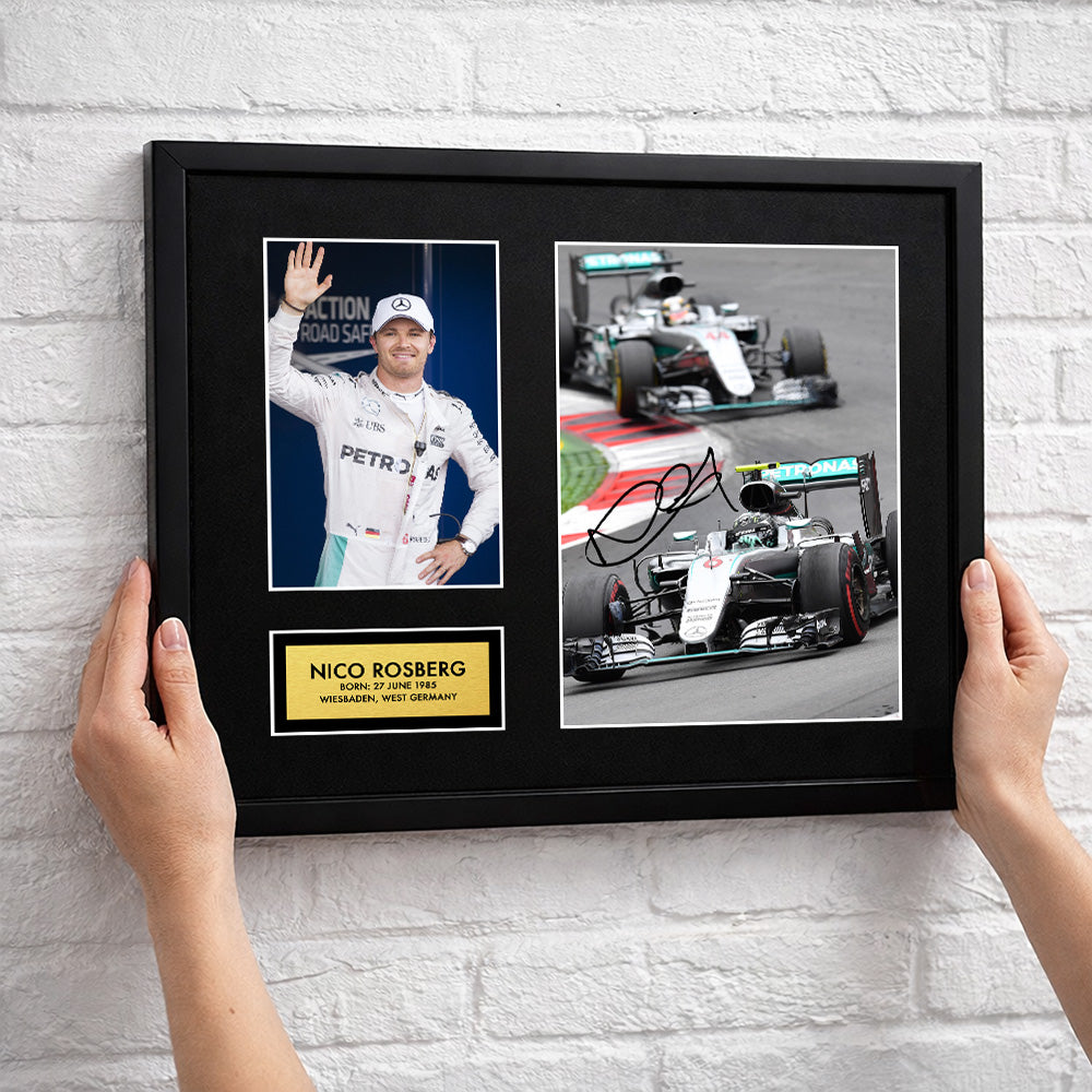 Nico Rosberg Autograph Signature | F1 Signed Art Print | Autograph101®