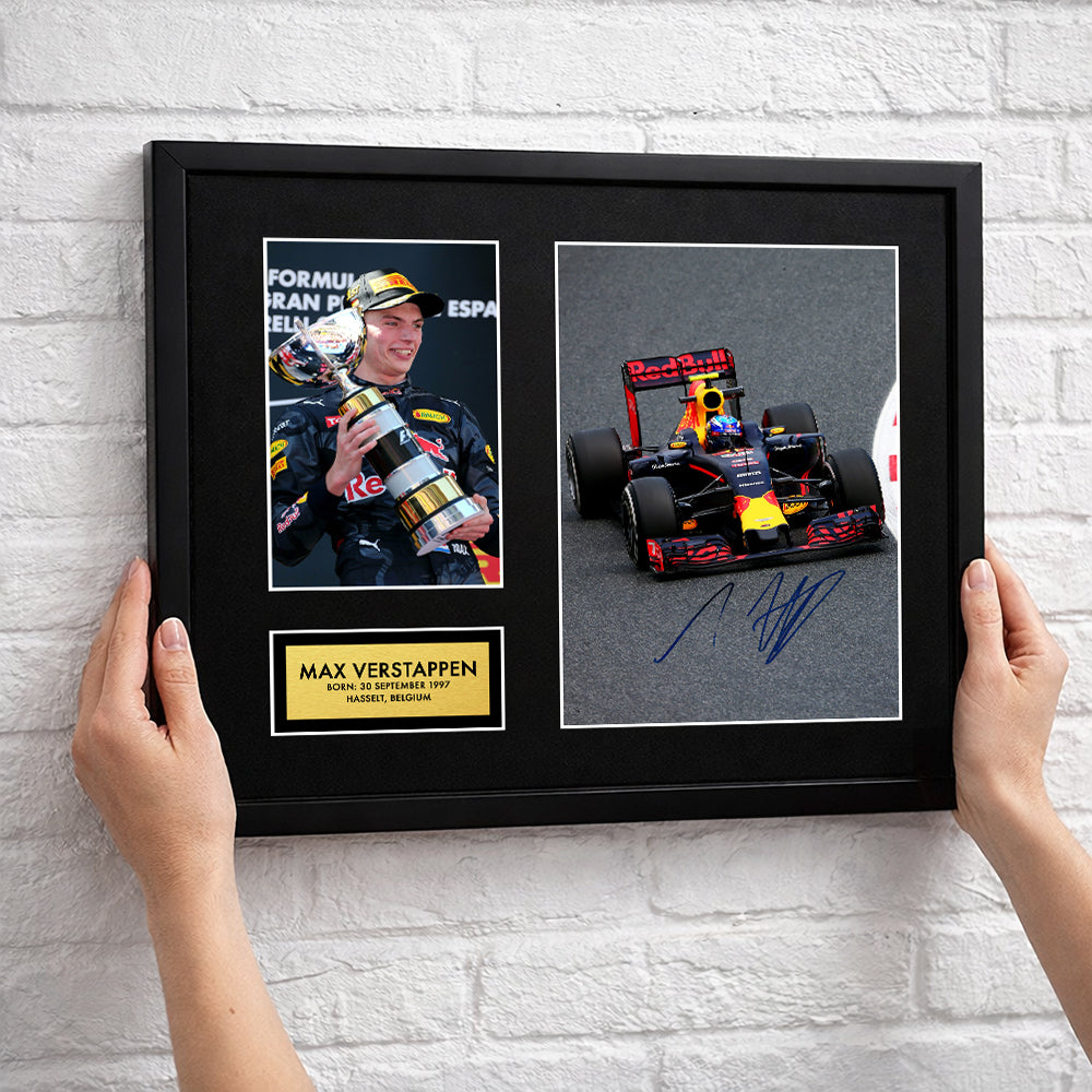 Max Verstappen Autograph Signature | F1 Signed Art Print