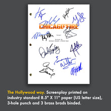 Chicago Fire Cast Signed Autograph Signed TV Screenplay - Taylor Kinney - Jesse Spencer - Yuri Sardarov
