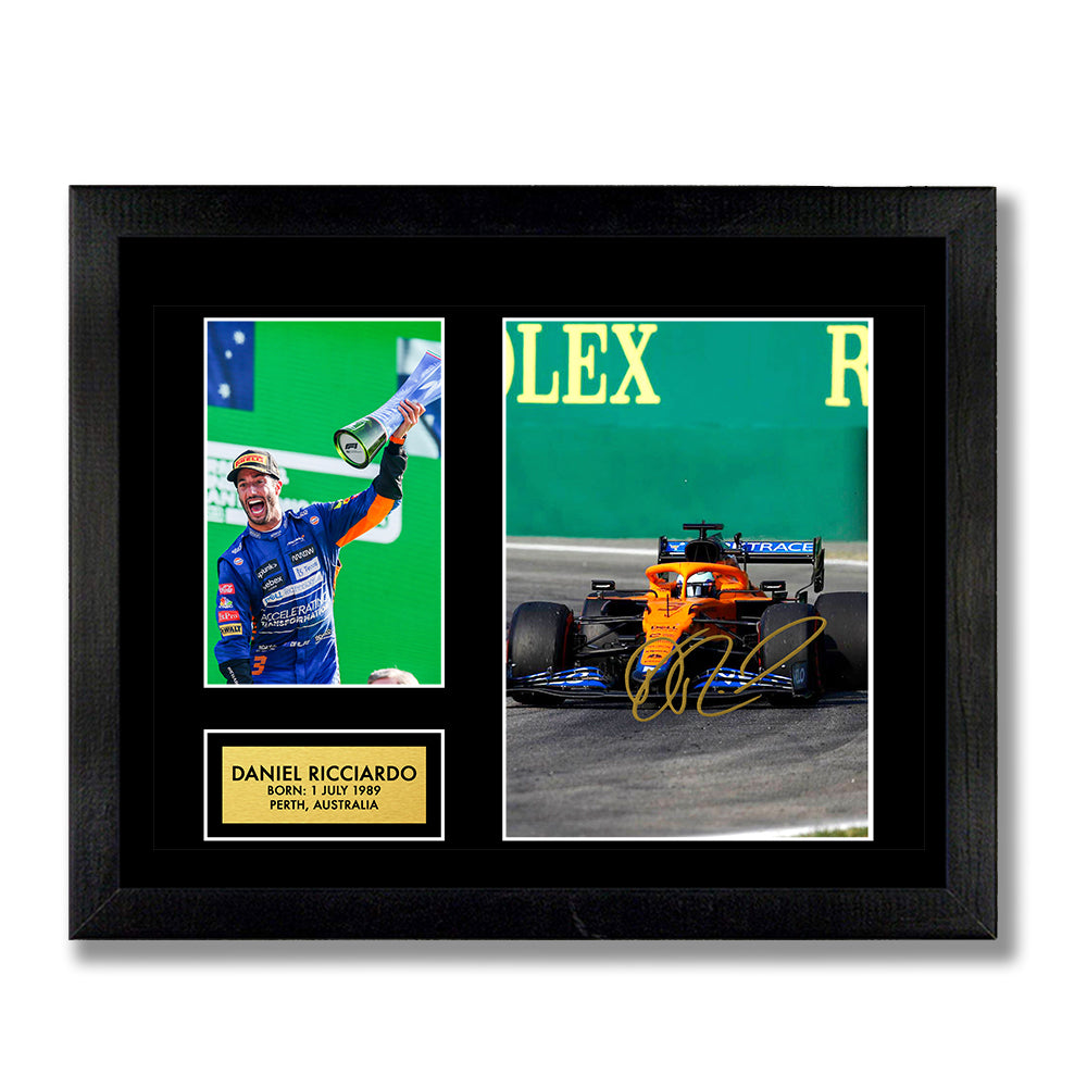 Daniel Ricciardo - McLaren Racing - Formula One F1 Autograph Signed Poster Art Print Artwork
