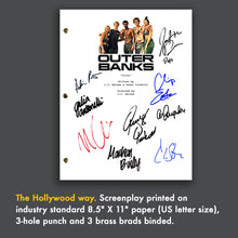 Outer Banks TV Pilot Signed Autographed Script Screenplay Reprint - Chase Strokes - Rudy Pankow - Madelyn Cline - Madison Bae - Jonathan Daviss