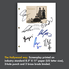 The Favorite Movie Screenplay with Signed Autographs Emma Watson, Olivia Colman, Rachel Weisz