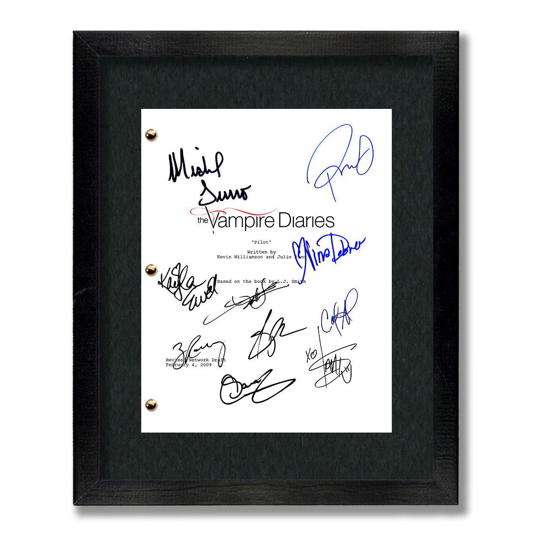 Vampire Diaries TV Show Pilot Script Screenplay Signed Autograph Repri ...