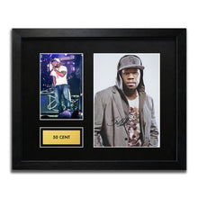 50 Cent Signed Autograph Framed Music Memorabilia