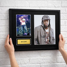 50 Cent Signed Autograph Framed Music Memorabilia