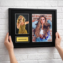 Addison Rae Autograph Print Wall Display