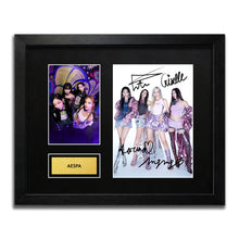 Aespa Signed Autograph Framed Music Memorabilia