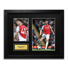 Declan Rice Arsenal Football Signed Autograph Print - White Background