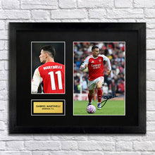 Gabriel Martinelli Arsenal Football Signed Autograph Print - BBG