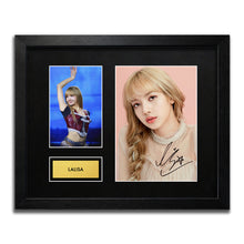 Lalisa - BLACKPINK Signed Autograph Framed Music Memorabilia
