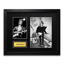 Bob Dylan Signed Autograph Framed Music Memorabilia
