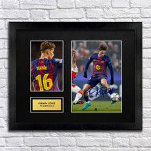 Fermin Lopez Barcelona Football Signed Autograph Print - BBG