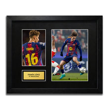 Fermin Lopez Barcelona Football Signed Autograph Print - WBG
