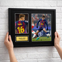 Fermin Lopez Barcelona Football Signed Autograph Print - Wall