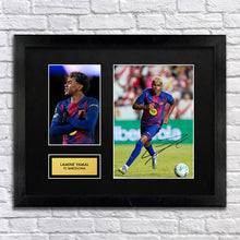 Lamine Yamal Barcelona Football Signed Autograph Print - BBG