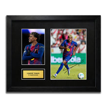 Lamine Yamal Barcelona Football Signed Autograph Print - WBG