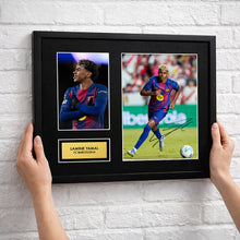 Lamine Yamal Barcelona Football Signed Autograph Print - Wall