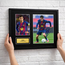 Pedri Barcelona Football Signed Autograph Print - Wall