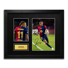 Raphinha Barcelona Football Signed Autograph Print - WBG