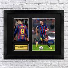 Robert Lewandowski Barcelona Football Signed Autograph Print - BBG