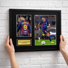 Robert Lewandowski Barcelona Football Signed Autograph Print - Wall