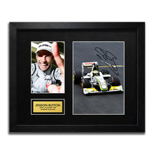 Jenson Button Brawn GP F1 Autograph Signed Poster Art Print