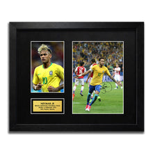 Neymar Jr - Brazil - Fifa World Cup Signed Poster Art Print Artwork