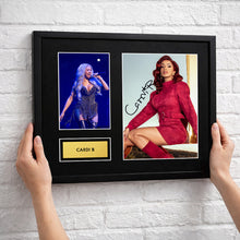 Cardi B Autograph Print Wall Display