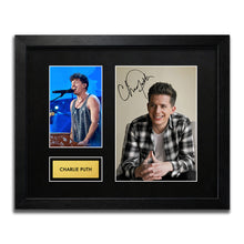 Charlie Puth Signed Autograph Framed Music Memorabilia