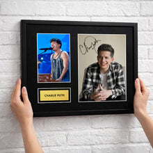 Charlie Puth Signed Autograph Framed Music Memorabilia