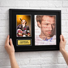 Chris Martin - Coldplay - Signed Autograph Framed Music Memorabilia
