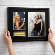 Christina Aguilera Autograph Print Wall Display