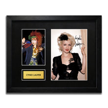Cyndi Lauper Signed Autograph Framed Music Memorabilia