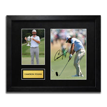 Cameron Young - Signed Autograph Framed Golf Memorabilia