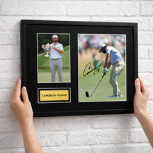 Cameron Young - Signed Autograph Framed Golf Memorabilia