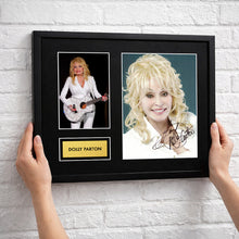 Dolly Parton Autograph Print Wall Display