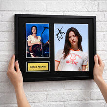 Gracie Abrams Autograph Print Wall Display