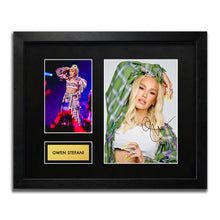 Gwen Stefani Signed Autograph Framed Music Memorabilia