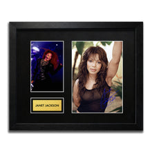 Janet Jackson Signed Autograph Framed Music Memorabilia