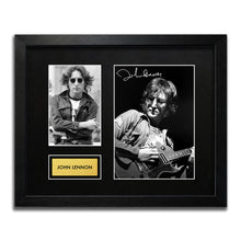 John Lennon Signed Autograph Framed Music Memorabilia