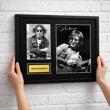 John Lennon Signed Autograph Framed Music Memorabilia