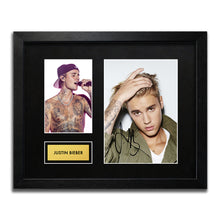 Justin Bieber Signed Autograph Framed Music Memorabilia
