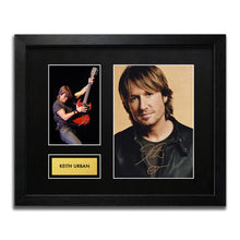 Keith Urban Signed Autograph Framed Music Memorabilia
