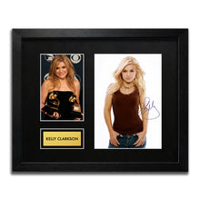 Kelly Clarkson Signed Autograph Framed Music Memorabilia