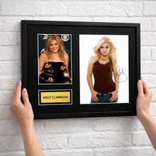 Kelly Clarkson Autograph Print Wall Display
