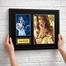 Lana Del Rey Autograph Print Wall Display