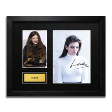 Lorde Signed Autograph Framed Music Memorabilia