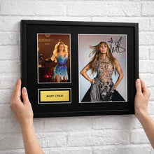 Miley Cyrus Autograph Print Wall Display