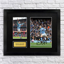 Erling Haaland Man City Football Signed Autograph Print - BBG