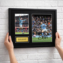 Erling Haaland Man City Football Signed Autograph Print - Wall